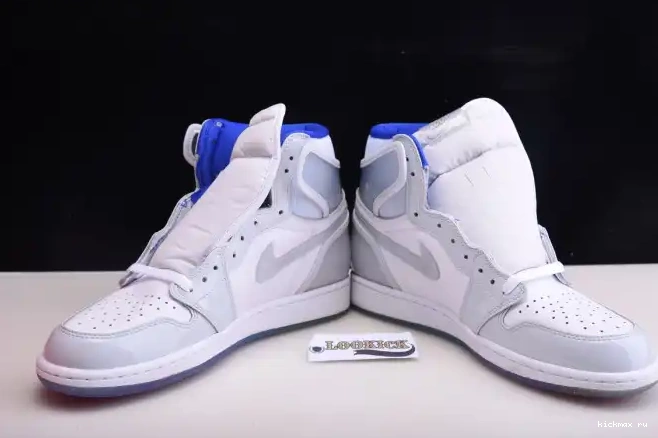 Cheap Kickmax Retro CK6637-104 Zoom White Racer 1 Air High Blue Jordan 0409